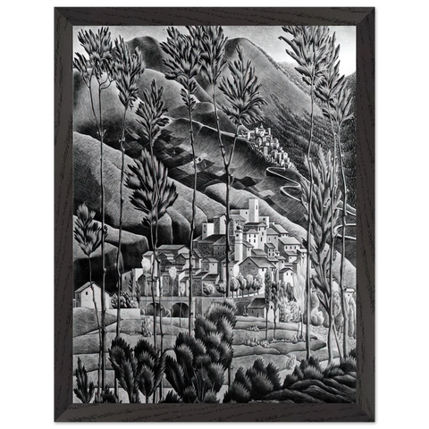 ALFEDENA ABRUZZI by MC Escher — Framed art print at Zephyeer