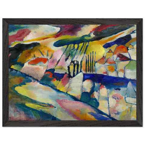 LANDSCAPE WITH RAIN 1913 by Wassily Kandinsky — Framed art print at Zephyeer