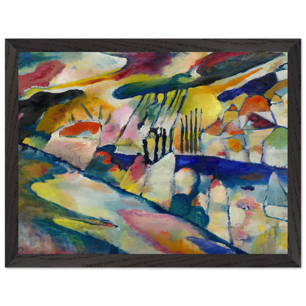 LANDSCAPE WITH RAIN 1913 by Wassily Kandinsky — Framed art print at Zephyeer