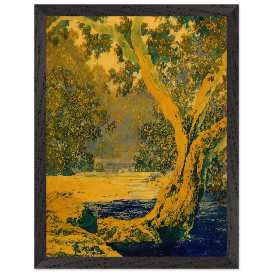 Study for Autumn Brook by Maxfield Parrish — Framed art print at Zephyeer
