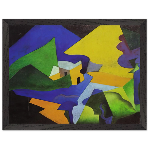 COSTRUZIONE SPAZIALE PAESAGGIO 1919 by Enrico Prampolini — Framed art print at Zephyeer