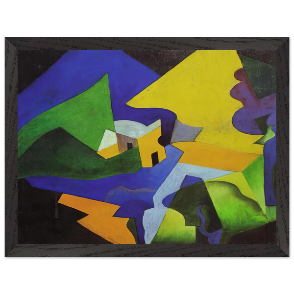 COSTRUZIONE SPAZIALE PAESAGGIO 1919 by Enrico Prampolini — Framed art print at Zephyeer