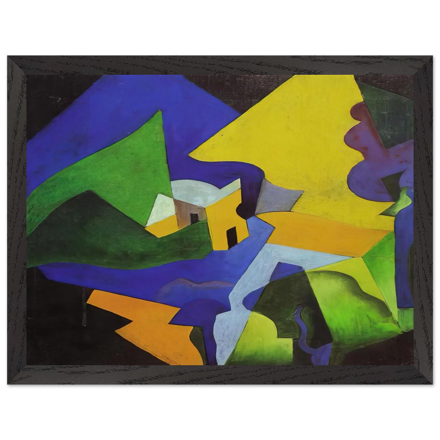 COSTRUZIONE SPAZIALE PAESAGGIO 1919 by Enrico Prampolini — Framed art print at Zephyeer
