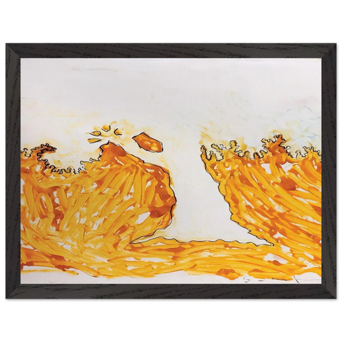 L'arbre en automne - Art Informel by Mario Schifano — Framed art print at Zephyeer