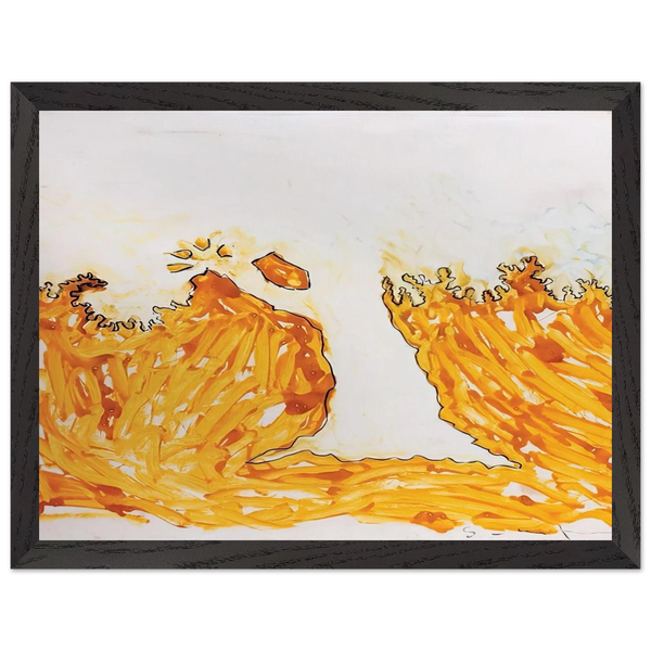 L'arbre en automne - Art Informel by Mario Schifano — Framed art print at Zephyeer
