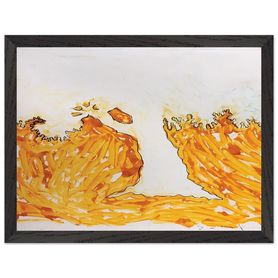 L'arbre en automne - Art Informel by Mario Schifano — Framed art print at Zephyeer