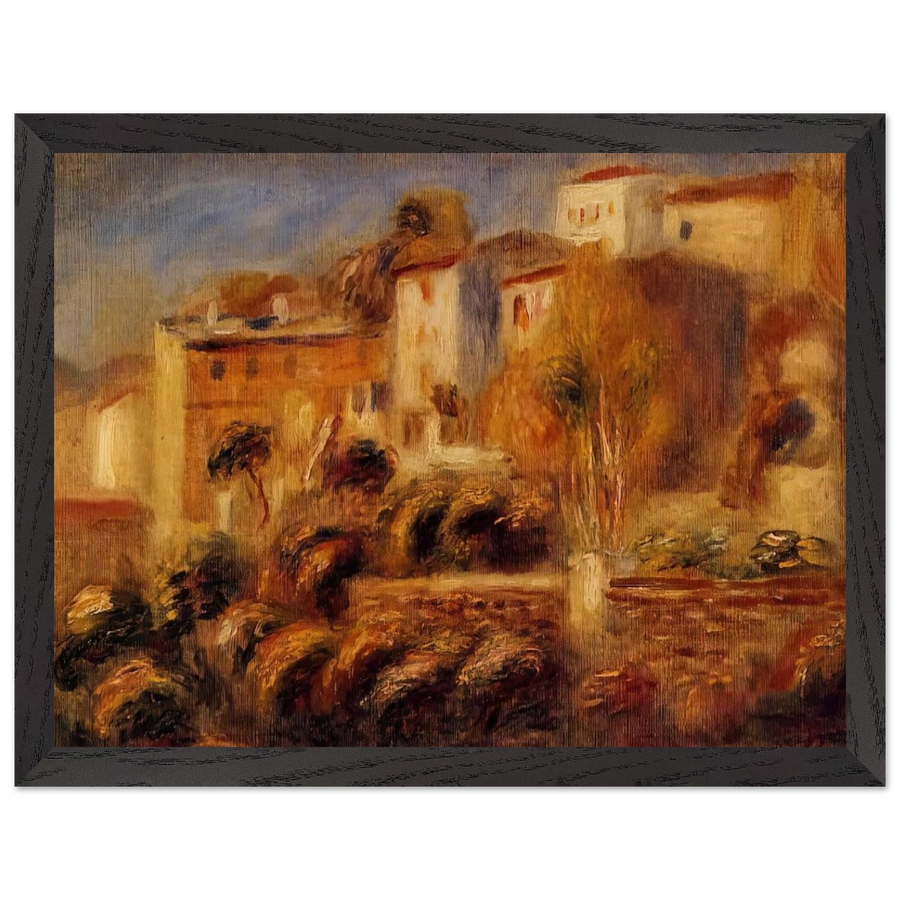 Houses at Cagnes by Pierre-Auguste Renoir — Framed art print at Zephyeer