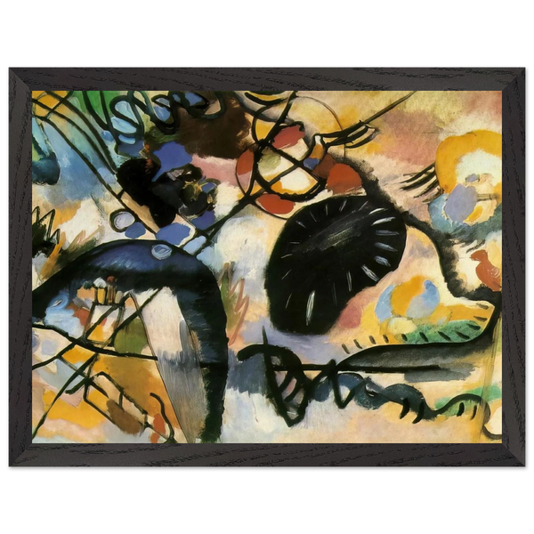 BLACK SPOT 1912 by Wassily Kandinsky — Framed art print at Zephyeer