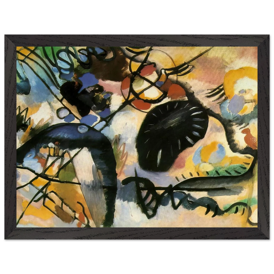 BLACK SPOT 1912 by Wassily Kandinsky — Framed art print at Zephyeer