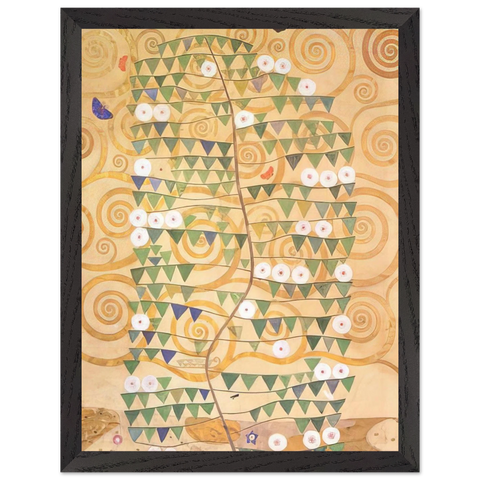 CARTOON FOR THE FRIEZE OF THE VILLA STOCLET IN BRUSSELS RIGHT PART OF THE TREE OF LIFE 1909 by Gustav Klimt — Framed art print at Zephyeer