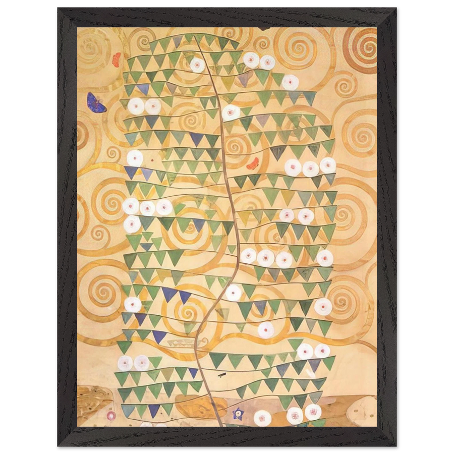 CARTOON FOR THE FRIEZE OF THE VILLA STOCLET IN BRUSSELS RIGHT PART OF THE TREE OF LIFE 1909 by Gustav Klimt — Framed art print at Zephyeer