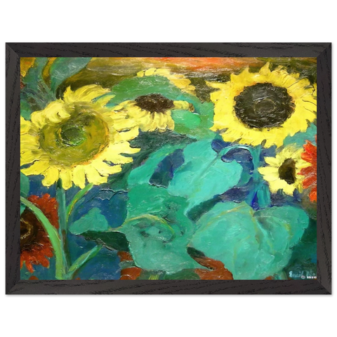 Sunflowers by Emil Nolde — Framed art print at Zephyeer