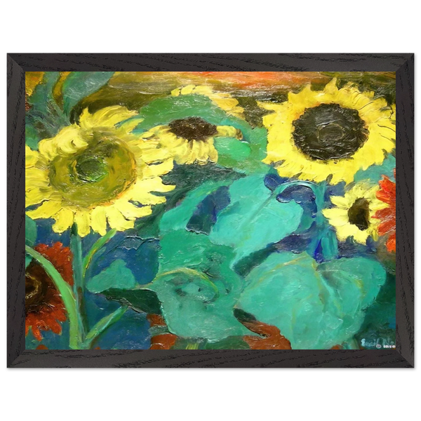 Sunflowers by Emil Nolde — Framed art print at Zephyeer