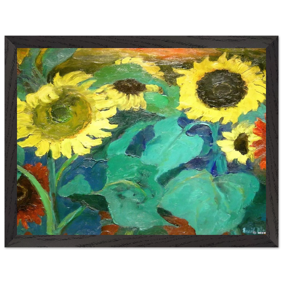 Sunflowers by Emil Nolde — Framed art print at Zephyeer
