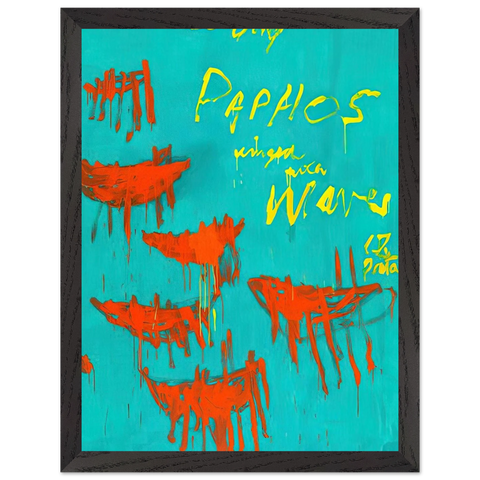 Leaving Paphos Ringed With Waves V by Cy Twombly — Framed art print at Zephyeer