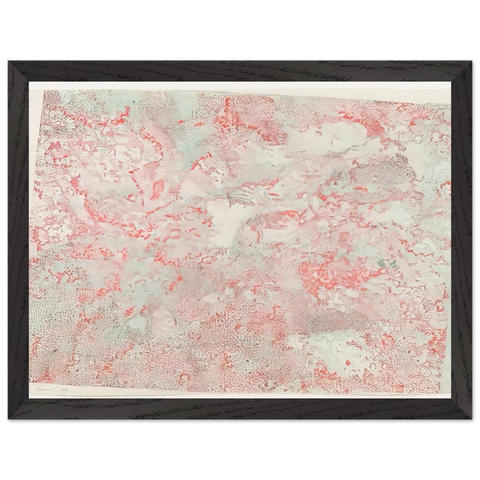 ANAGLYPHIC VIEW MOON ROCKS STEREOSCOPIC IMAGE OF LUNAR SURFACE 1973 by Nancy Graves — Framed art print at Zephyeer