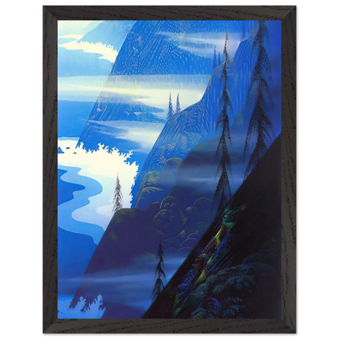 Stardust blue by Eyvind Earle — Framed art print at Zephyeer