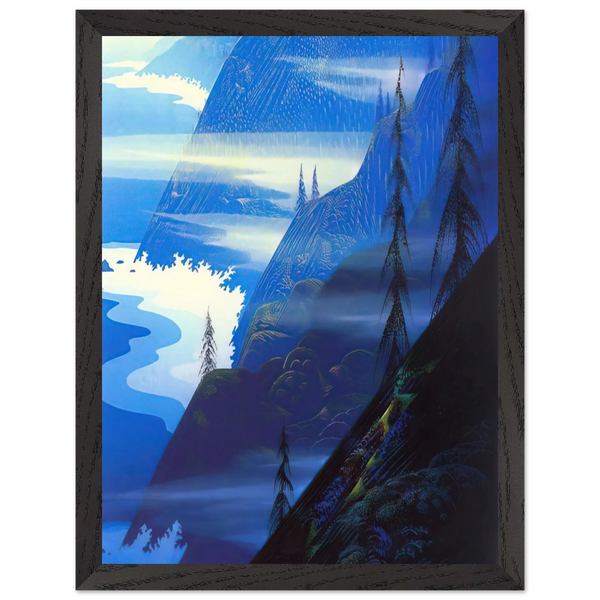 Stardust blue by Eyvind Earle — Framed art print at Zephyeer