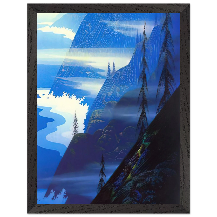 Stardust blue by Eyvind Earle — Framed art print at Zephyeer
