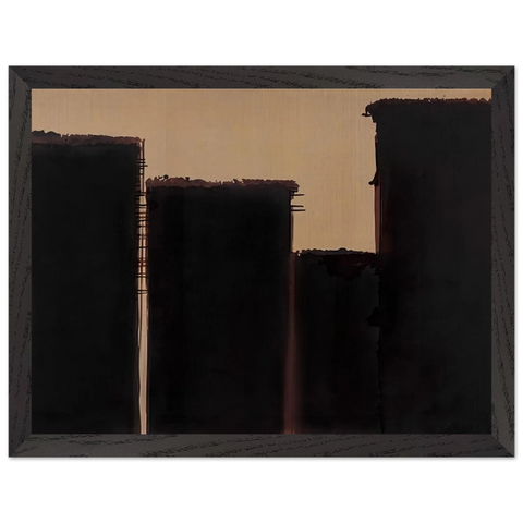 Burnt Umber  Ultramarine - 1991 by Yun Hyong-keun — Framed art print at Zephyeer