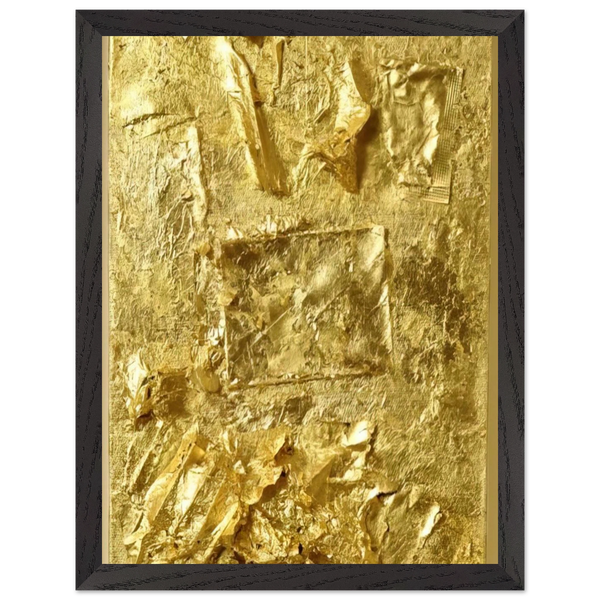 UNTITLED GOLD PAINTING 1964 by Robert Rauschenberg — Framed art print at Zephyeer