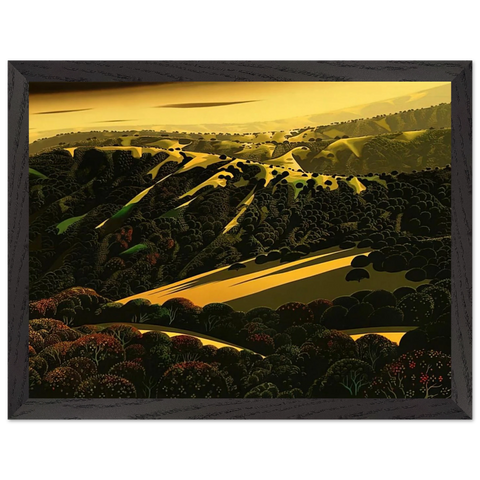 Santa Cruz Mountains by Eyvind Earle — Framed art print at Zephyeer