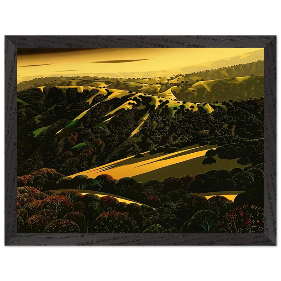 Santa Cruz Mountains by Eyvind Earle — Framed art print at Zephyeer