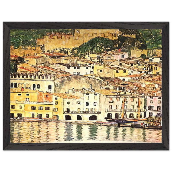 MALCESINE ON LAKE GARDA by Gustav Klimt — Framed art print at Zephyeer