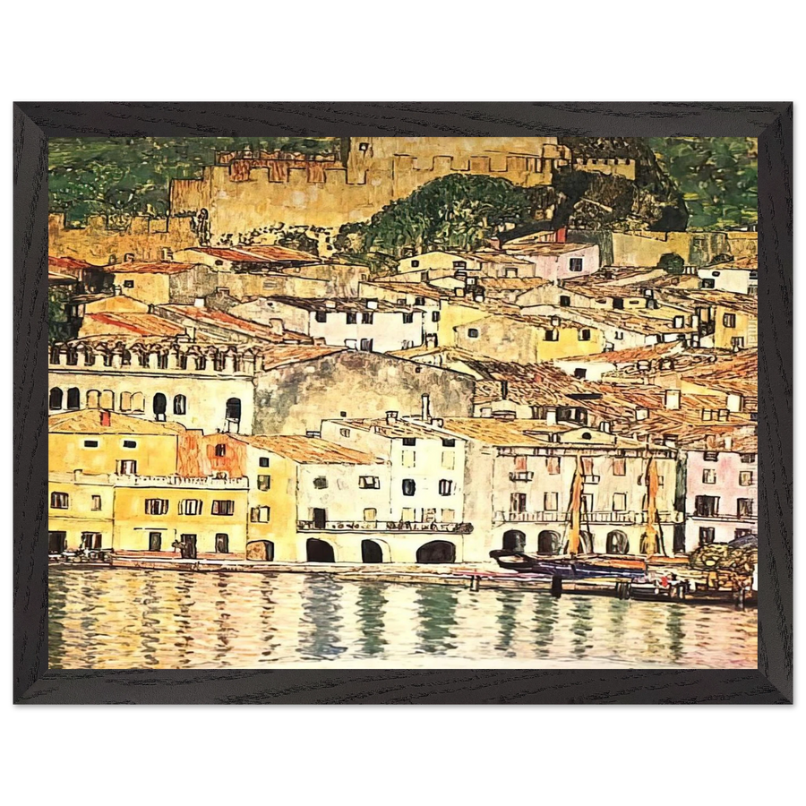 MALCESINE ON LAKE GARDA by Gustav Klimt — Framed art print at Zephyeer