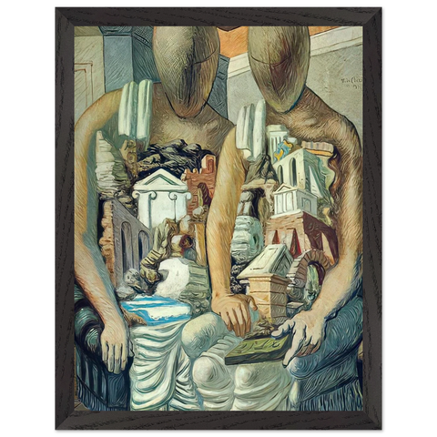THE ARCHAEOLOGISTS 1927 by Giorgio de Chirico — Framed art print at Zephyeer