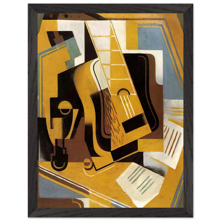 PHOTOGRAPH OF THE GUITAR 1918 by Juan Gris — Framed art print at Zephyeer