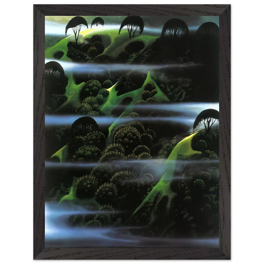 Early Morning Fog by Eyvind Earle — Framed art print at Zephyeer