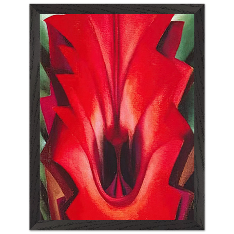 Inside Red Canna by Georgia O'Keeffe — Framed art print at Zephyeer