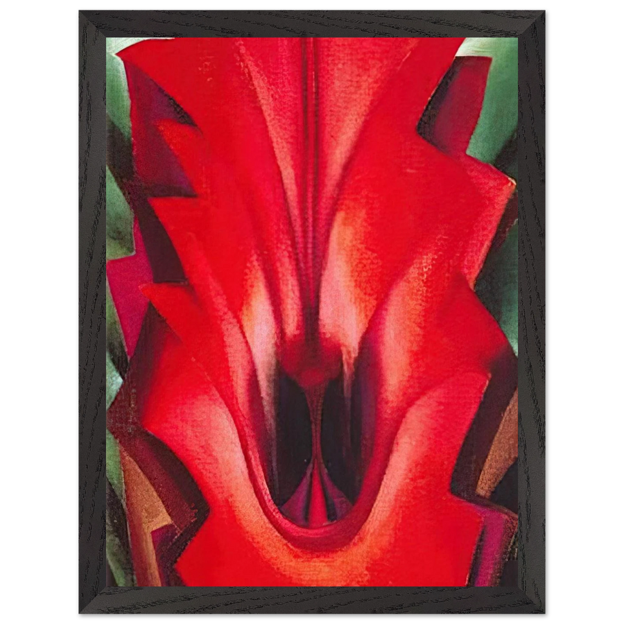 Inside Red Canna by Georgia O'Keeffe — Framed art print at Zephyeer
