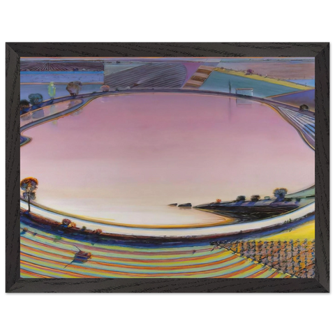 Reservoir - 1999 by Wayne Thiebaud — Framed art print at Zephyeer