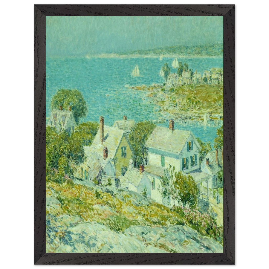 New England Headlands by Childe Hassam — Framed art print at Zephyeer