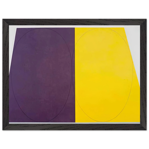 PLANE FIGURE SERIES D DOUBLE PANEL 1993 by Robert Mangold — Framed art print at Zephyeer