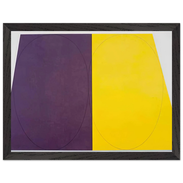 PLANE FIGURE SERIES D DOUBLE PANEL 1993 by Robert Mangold — Framed art print at Zephyeer