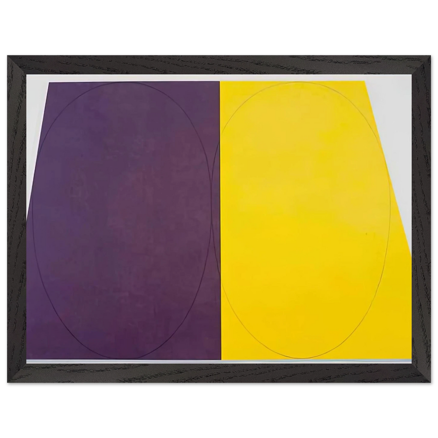 PLANE FIGURE SERIES D DOUBLE PANEL 1993 by Robert Mangold — Framed art print at Zephyeer