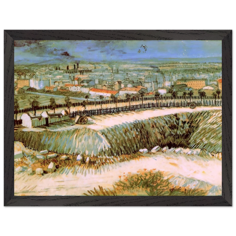 Outskirts of Paris near Montmartre by Vincent van Gogh — Framed art print at Zephyeer
