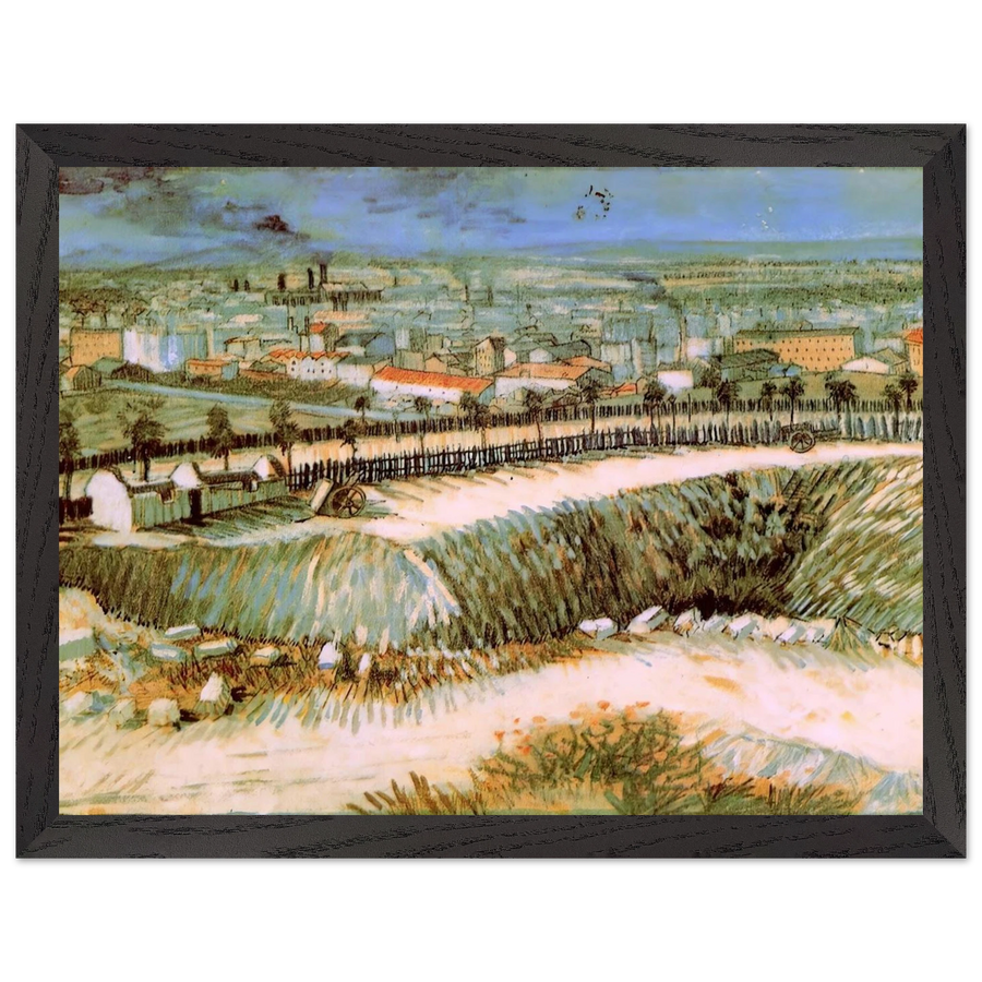 Outskirts of Paris near Montmartre by Vincent van Gogh — Framed art print at Zephyeer