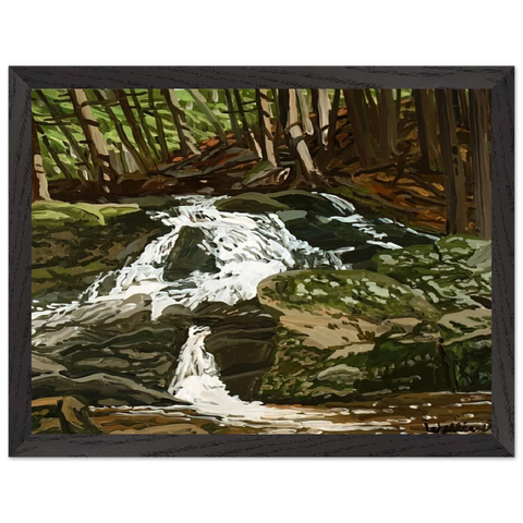 Study for Falls - Jam Brook - 1996 by Neil Welliver — Framed art print at Zephyeer