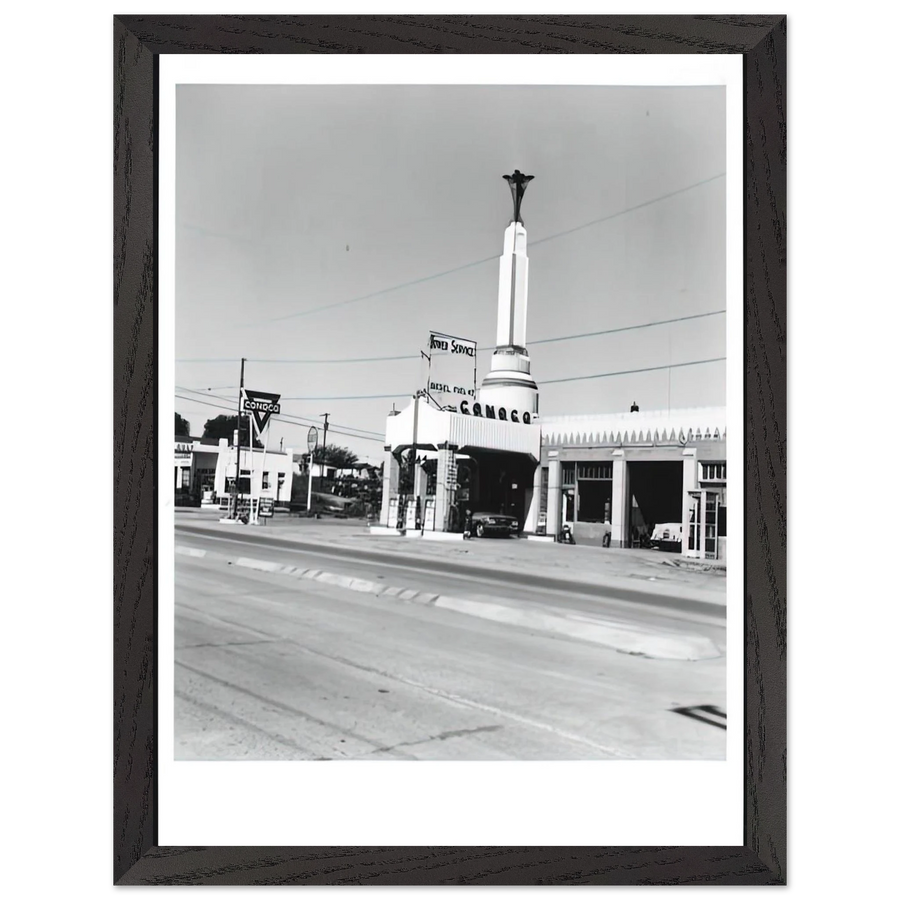 CONOCO SHAMROCK TEXAS FROM FIVE VIEWS FROM THE PANHANDLE SERIES by Edward Ruscha — Framed art print at Zephyeer