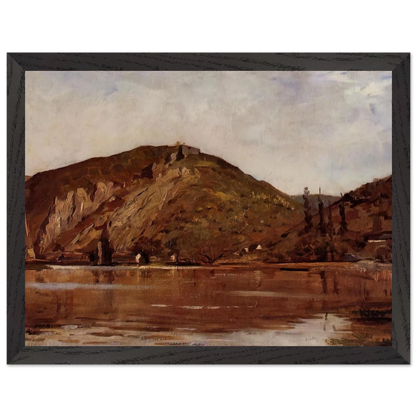 MEUSE RIVER AROUND NAMUR 1880 by Theo van Rysselberghe — Framed art print at Zephyeer
