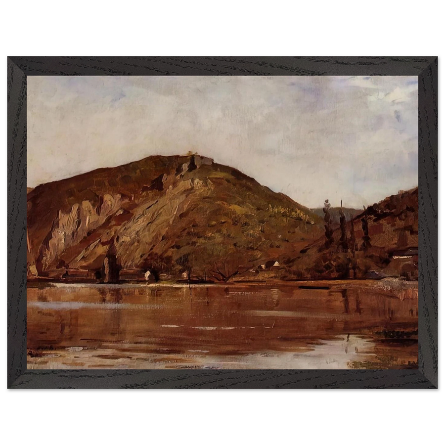 MEUSE RIVER AROUND NAMUR 1880 by Theo van Rysselberghe — Framed art print at Zephyeer