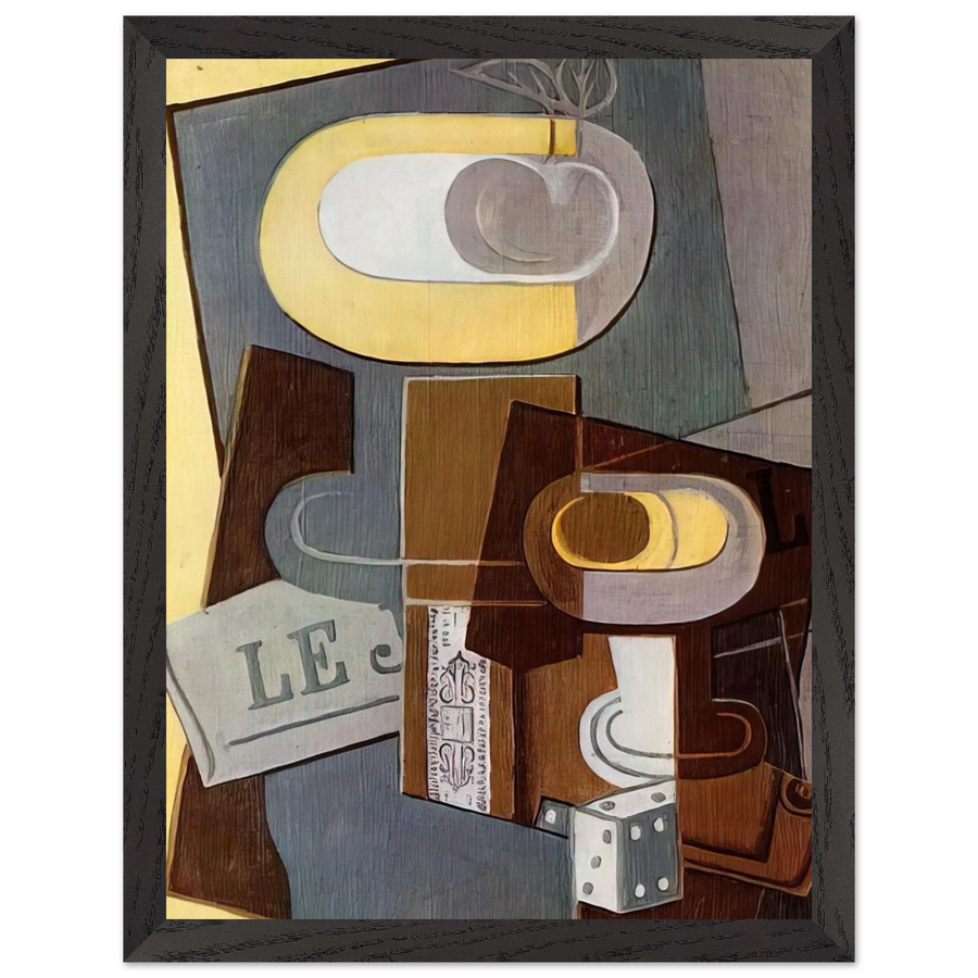 THE DICE 1922 by Juan Gris — Framed art print at Zephyeer