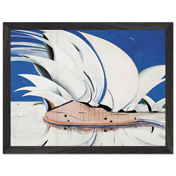 Opera House - 1982 by Brett Whiteley — Framed art print at Zephyeer
