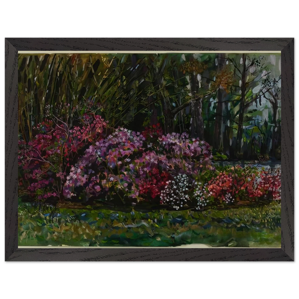 ALICIA S AZALEAS ON ST MARY S RIVER by Ivan Albright — Framed art print at Zephyeer