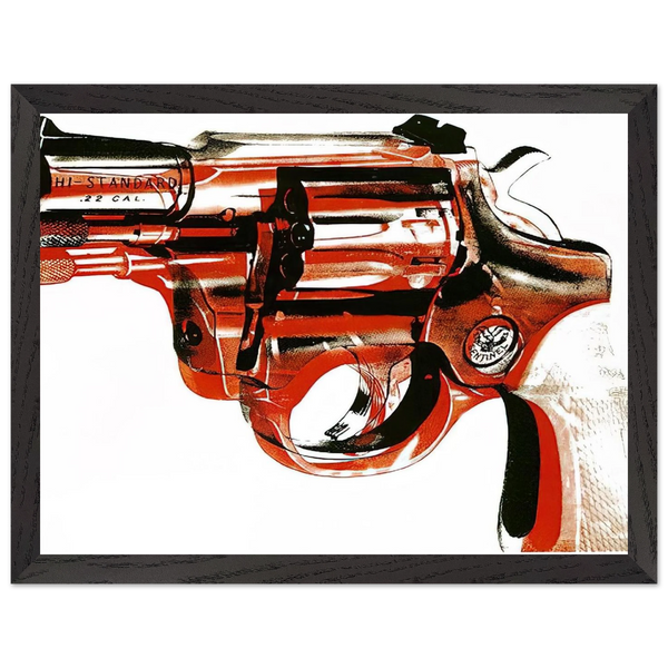 Gun by Andy Warhol — Framed art print at Zephyeer