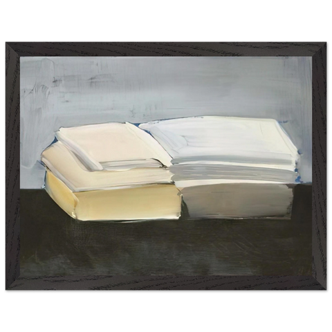 Livres - Lyrical Abstraction by Nicolas de Stael — Framed art print at Zephyeer